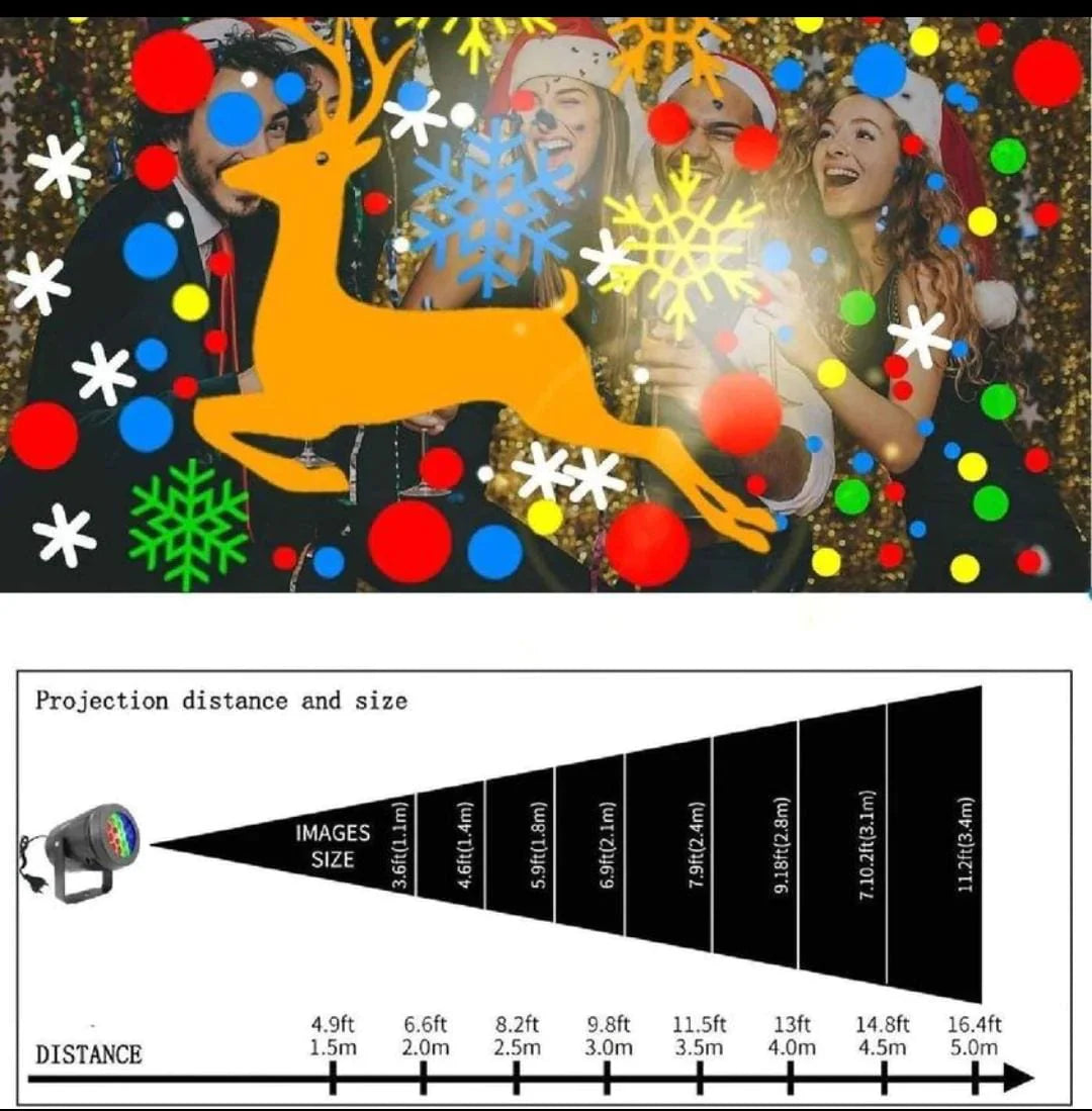 🎄 Proyector Láser de Figuras Navideñas: La Magia en tu Hogar 🎄