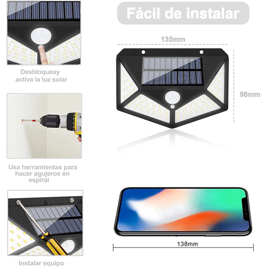 "✨Lámpara Solar Exterior Luces LED Recargable🌞"| Original 🌟💫