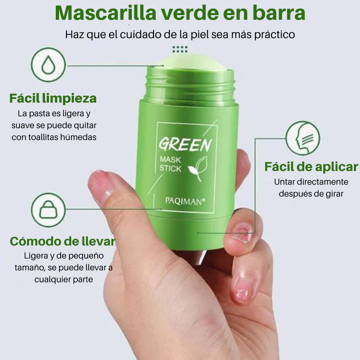 ✨"Mascarilla de Limpieza Facial Verde: Única e Inigualable"🌿✨